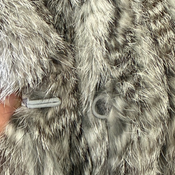 Bagatelle 100% Genuine Rabbit Fur Size S Winter Grey - Picture 12 of 16